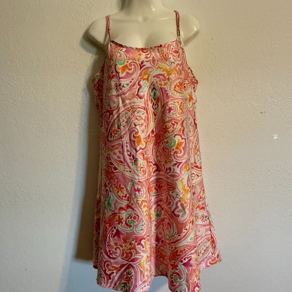 Lauren Ralph Lauren Double Strap Night Gown Size Large Colorful